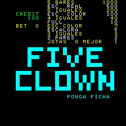Five Clown (Spanish hack) Title Screen